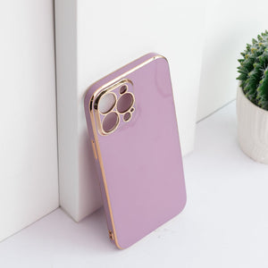 Apple iPhone 13 Pro Max Golden Edge Solid Color Cover iPhone 13 Pro Max June Trading