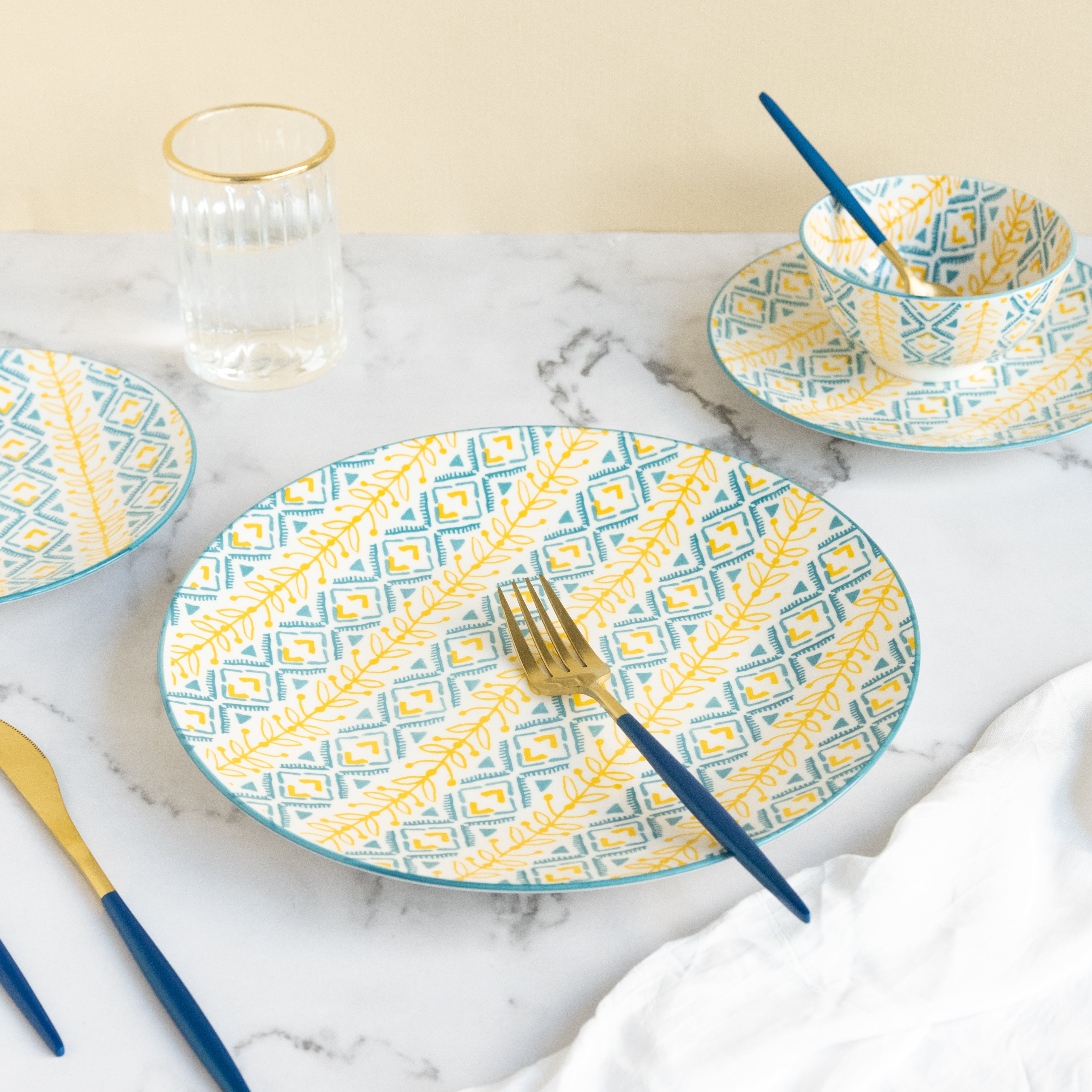 Colorful Designer Moroccan Dinner Plate Dinner Plates June Trading Single Plate