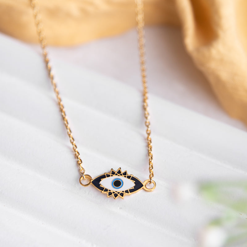 Gold Evil Eye - Necklace Necklace June Trading