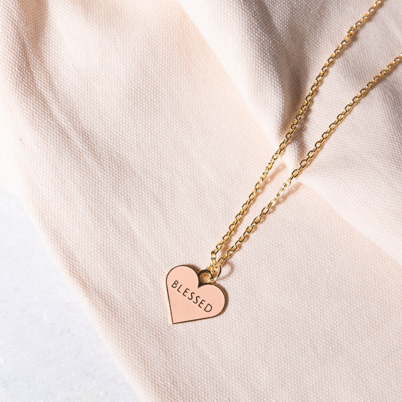 Blessed Heart Pendant - Necklace Necklace June Trading