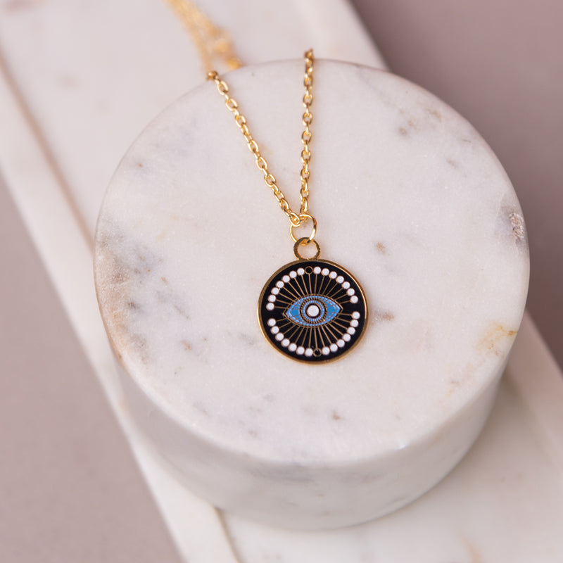 Exquisite Evil Eye Pendant - Necklace Necklace June Trading
