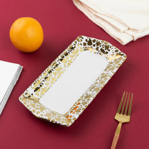 Ornate Patch Pattern Serving Platter Serving Tray June Trading