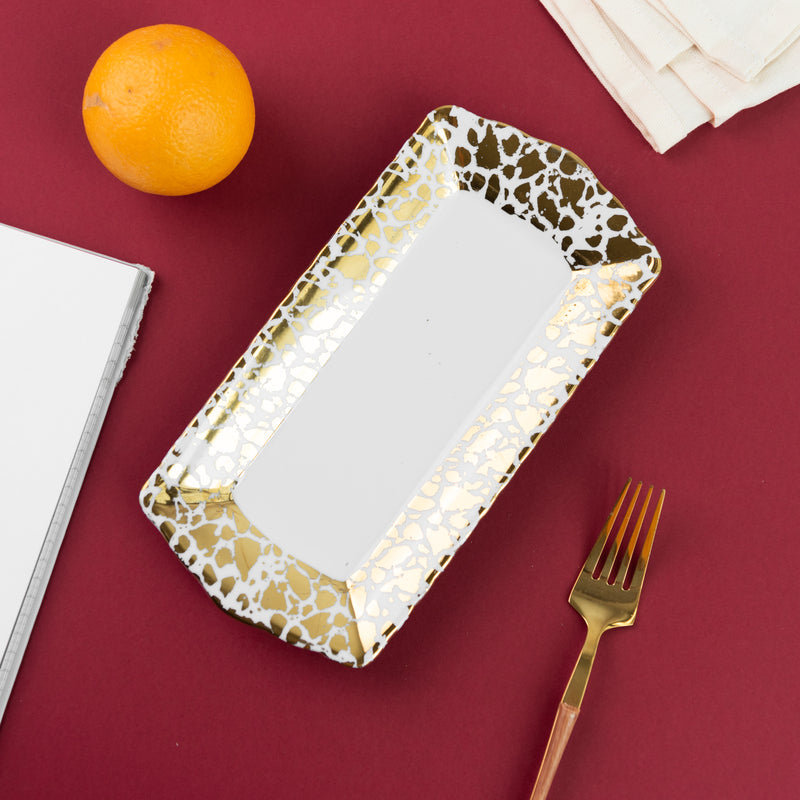 Ornate Patch Pattern Serving Platter Serving Tray June Trading