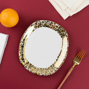 Aurulent Patch Pattern Uneven Platter Starter Plates June Trading