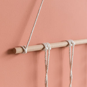 Feather Macrame Handmade Wall Hanging With Lights Macrame June Trading