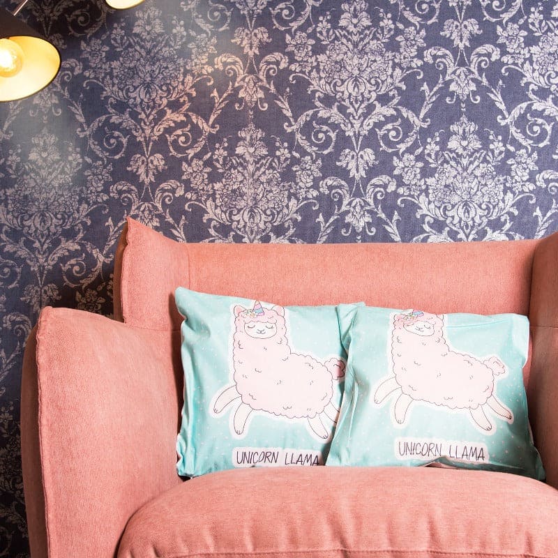 Unicorn Llama Print Cushion Cover (Set of 2) - Main Image