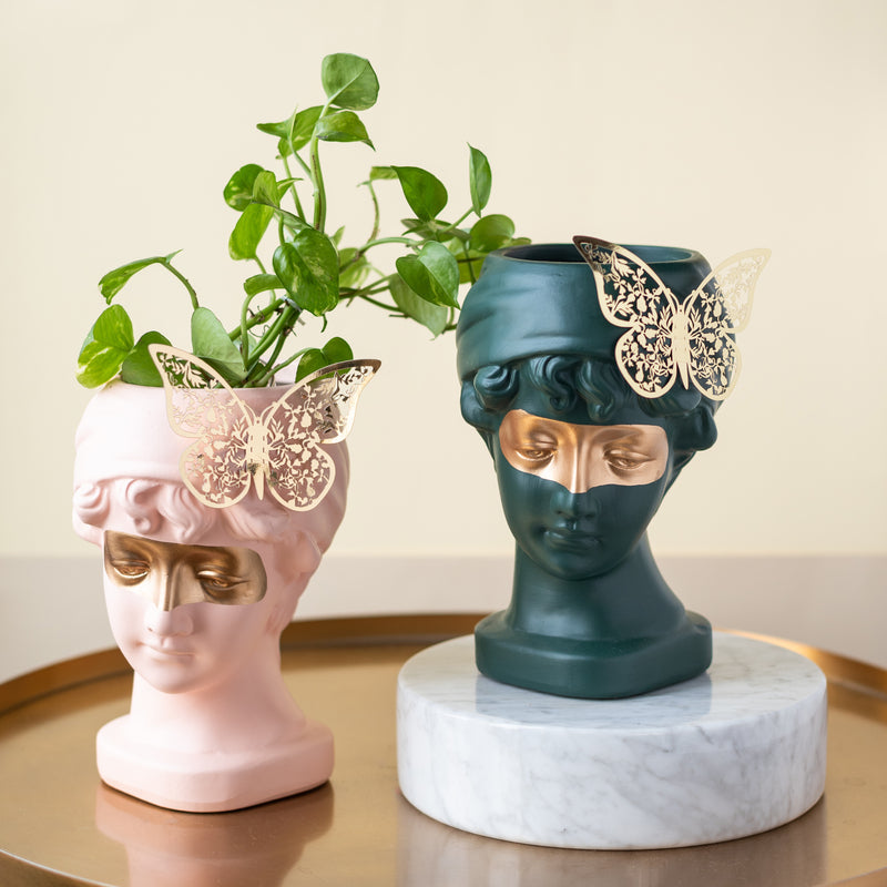 Mystical Greek Vase with Butterfly Artifacts June Trading