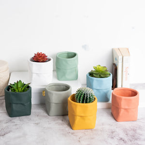 Nordic Bag Shape Planter Planters June Trading