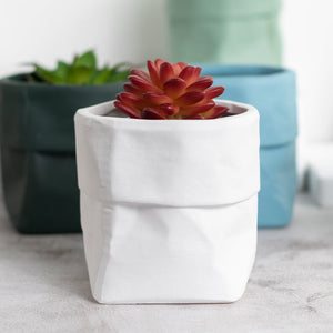 Nordic Bag Shape Planter Planters June Trading