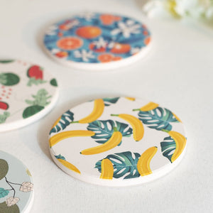 Fresh Fruits (Set Of 6) - Ceramic Coasters Coasters June Trading