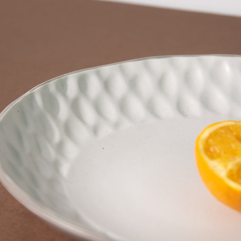 Subtle Hammered Texture Dinner Plate (9 Inches) Dinner Plates June Trading