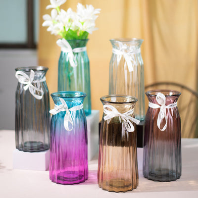 European Style Tall Glass Vase Vases June Trading   