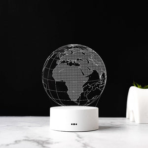 Planet Earth 3D Light 3D Lights June Trading White Base