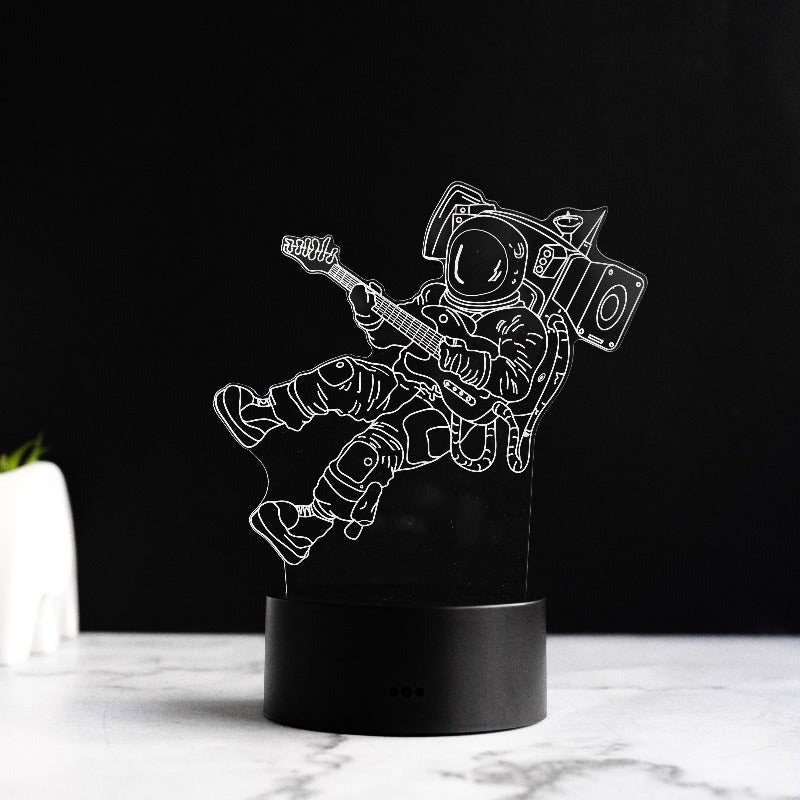 Space Rockstar 3D Light 3D Lights June Trading Black Base