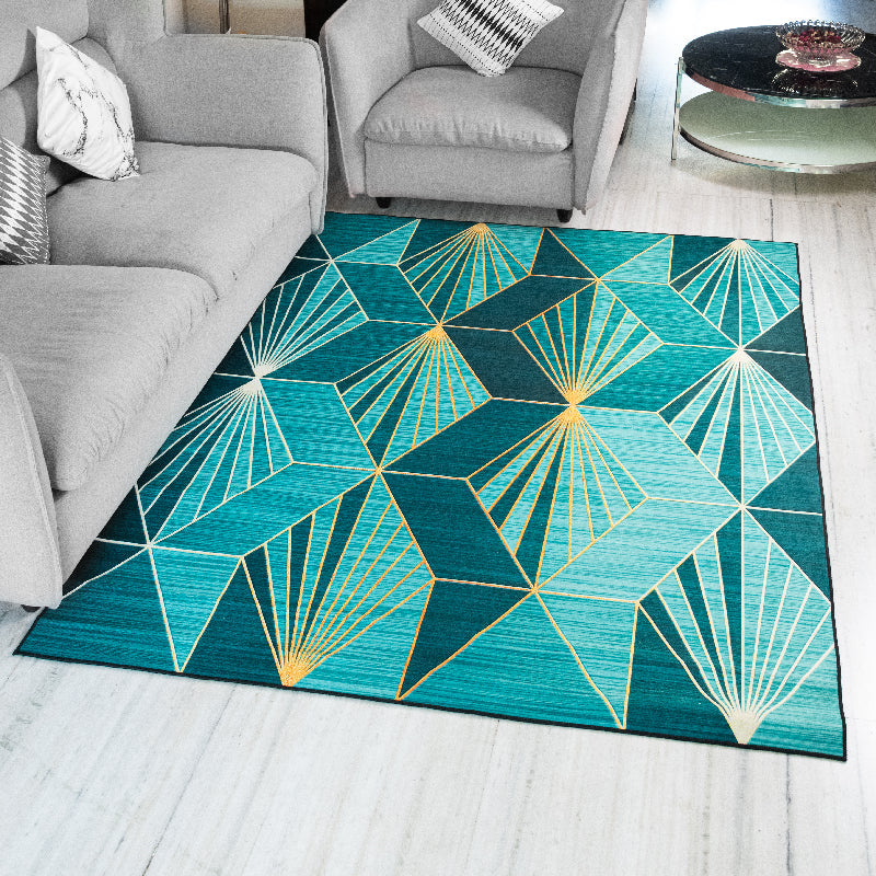Emerald Geometric Modern Home Large Carpet Carpets June Trading