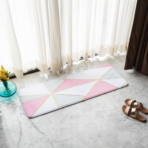 Abstract Fuchsia Soft Feel Long Mat Runner Long Mats The June Shop