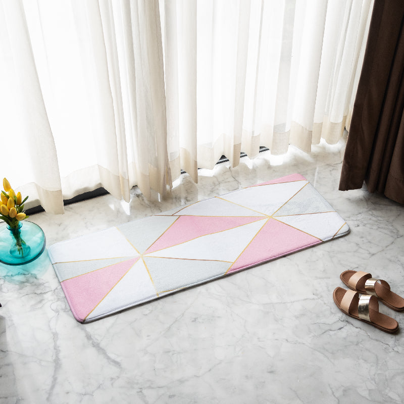 Abstract Fuchsia Soft Feel Long Mat Runner Long Mats The June Shop