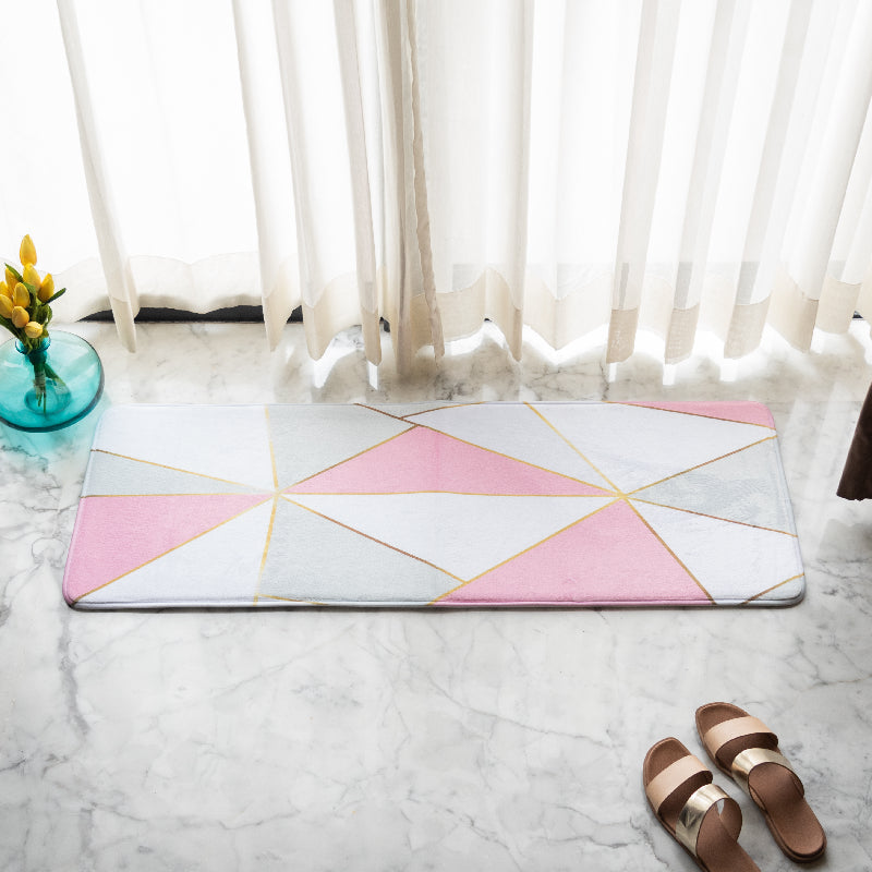 Abstract Fuchsia Soft Feel Long Mat Runner Long Mats The June Shop