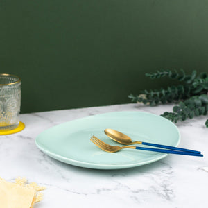 Vivid Oval Serving Plate Dinner Plates June Trading Sky Blue