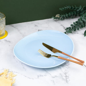 Vivid Oval Serving Plate Dinner Plates June Trading Eclectic Blue