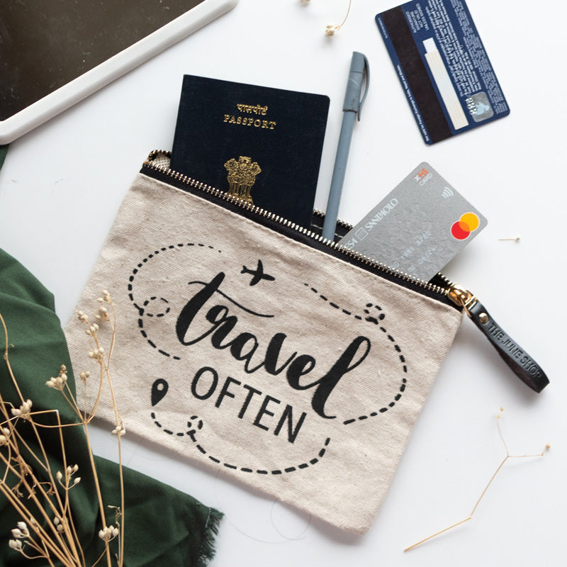 Travel Often - Canvas Pouch Pouch June Trading