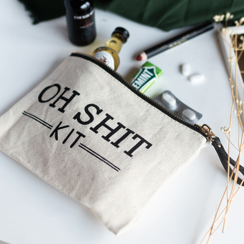 Oh Sh*t Kit - Canvas Pouch Pouch June Trading