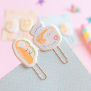 Bookmark Paperclips - Bread (Set of 2) Paper Clip June Trading