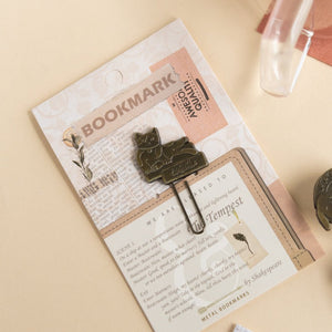 Metallic Paper Clip Bookmark - Animals Paper Clip June Trading