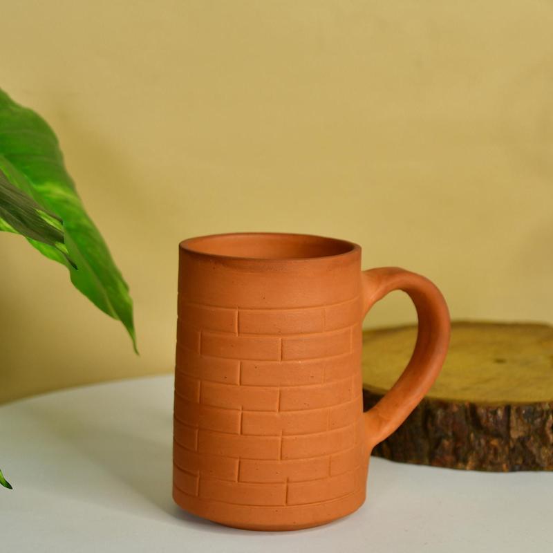 Sowpeace Premium 600ml Unglazed Large Terracotta Mug