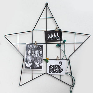 Star - Photo Holder Wall Grid Photo Holder Grid June Trading Raven Black