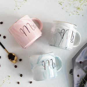 Mr and Mrs Marble Coffee Mug Coffee Mugs June Trading