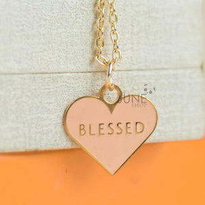 Blessed Heart Pendant - Necklace Necklace June Trading
