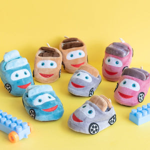 Cute Car - Baby Socks - Teal Baby Shoes June Trading