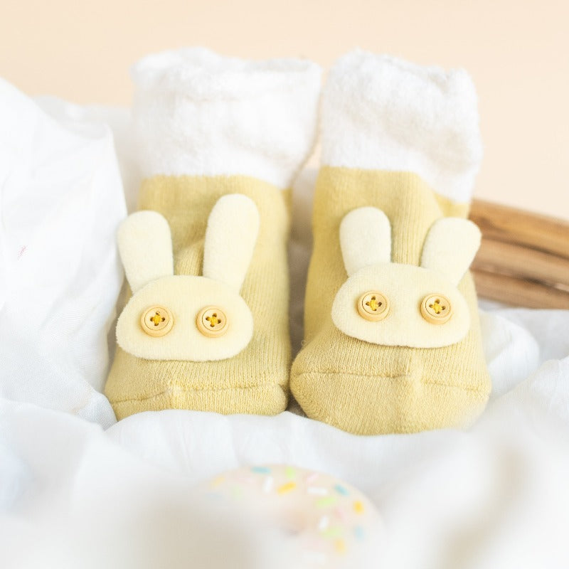 Bunny - Baby Socks - Yellow Baby Socks June Trading