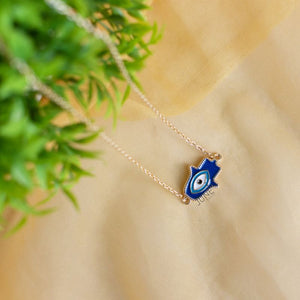 Ocean Blue Evil Eye - Necklace Necklace June Trading