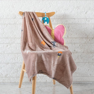 Brown Reindeer Baby Blanket Baby Blanket June Trading