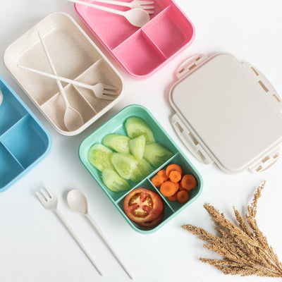 Wheat Straw Lunch Box/Tiffin Lunch Boxes The June Shop   