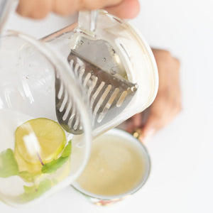 Glass Teapot With Strainer Glasses & Jug Set June Trading