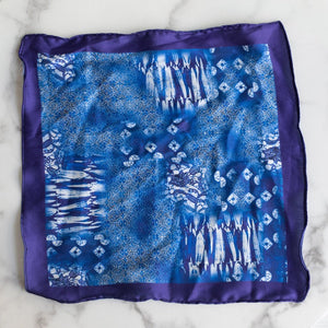 Traditional Blues Print - Pocket Squares (Set of 2) Pocket Squares June Trading