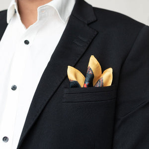 Quirky and Traditional Print- Pocket Squares (Set of 2) Pocket Squares June Trading