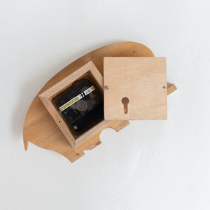Wooden Elephant Clock Wall CLocks June Trading