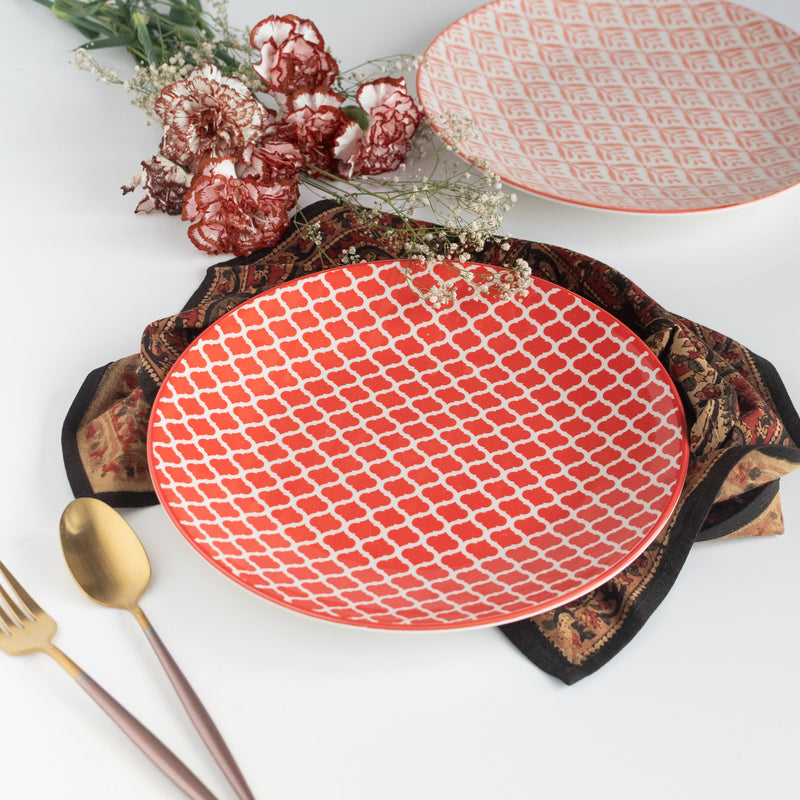 Vibrant Ogee Moroccan Dinner Plate In Dinnerware The June Shop