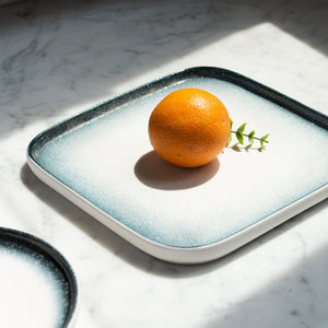 Ombre Ceramic Square Dinner Plate Dinner Plates June Trading