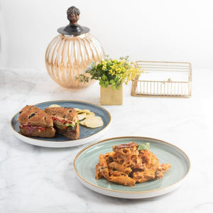 Gold Rimmed Dinner Plate Dinner Plates June Trading