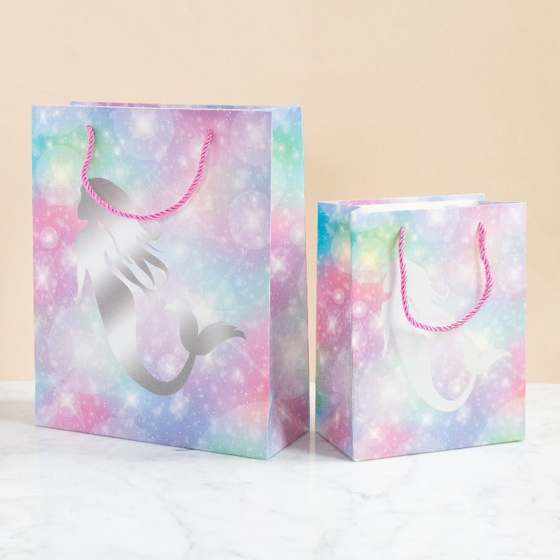 Colorful Mermaid Gift Bag (Set of 4) Gift Bag June Trading