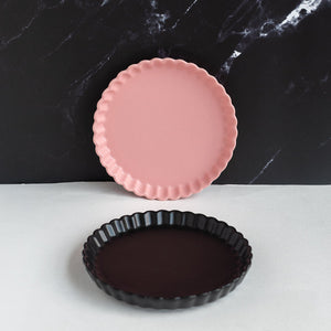 Crinkle Serving Plate Dinner Plates June Trading