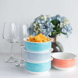 Colourful Ombre Bowls (Set of 6) Serving Bowls June Trading