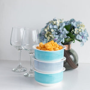 Colourful Ombre Bowls (Set of 6) Serving Bowls June Trading