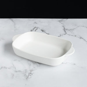 Rectangular Baking Tray Serving Bowls June Trading Paper White