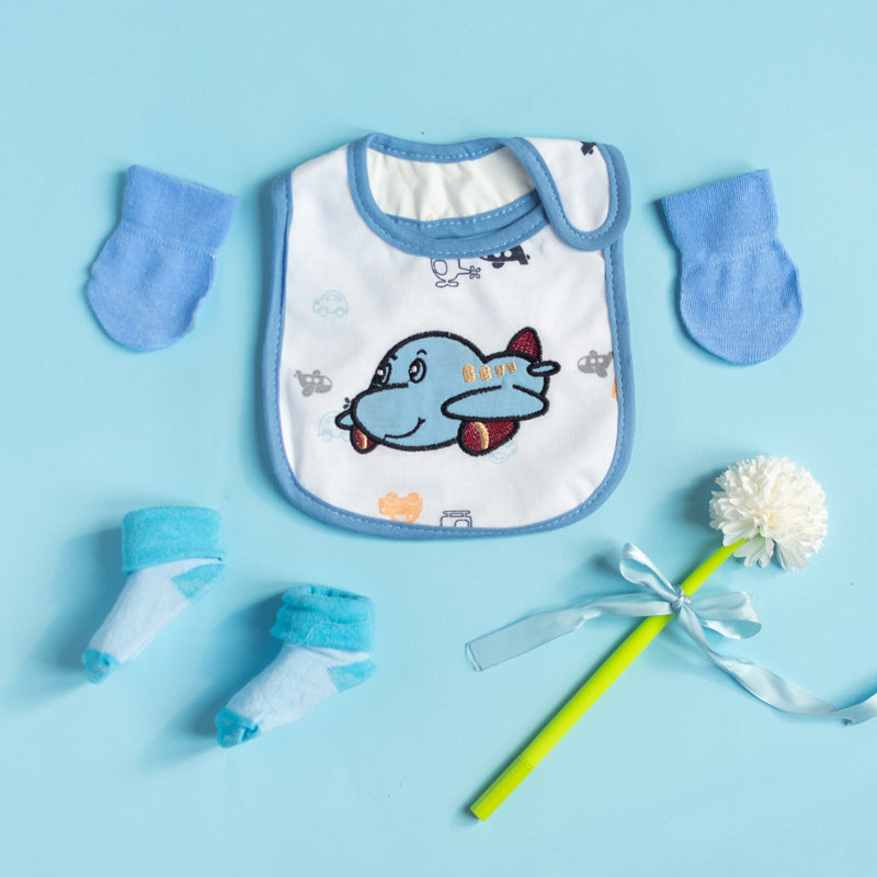Cute Airplane Bib Set Baby Gift Set June Trading